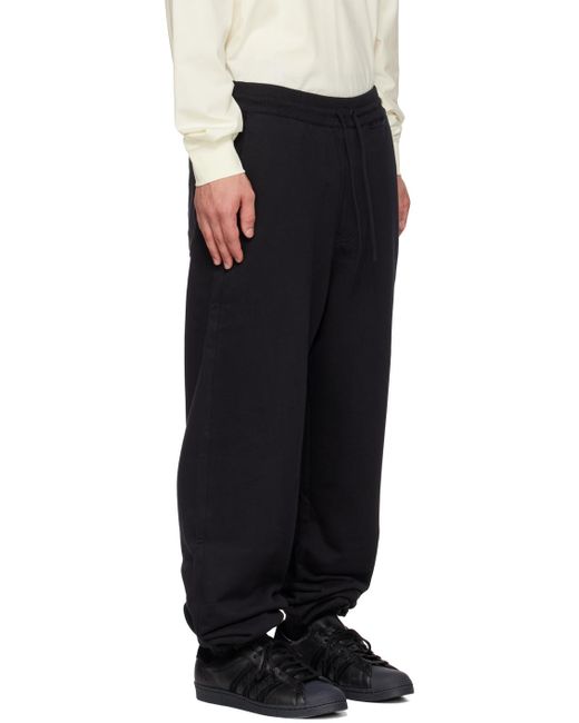 Y-3 Black Elasticized Sweatpants for men