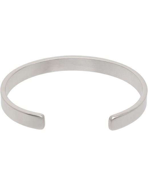 Maison Margiela Black Number Reference Cuff Bracelet for men