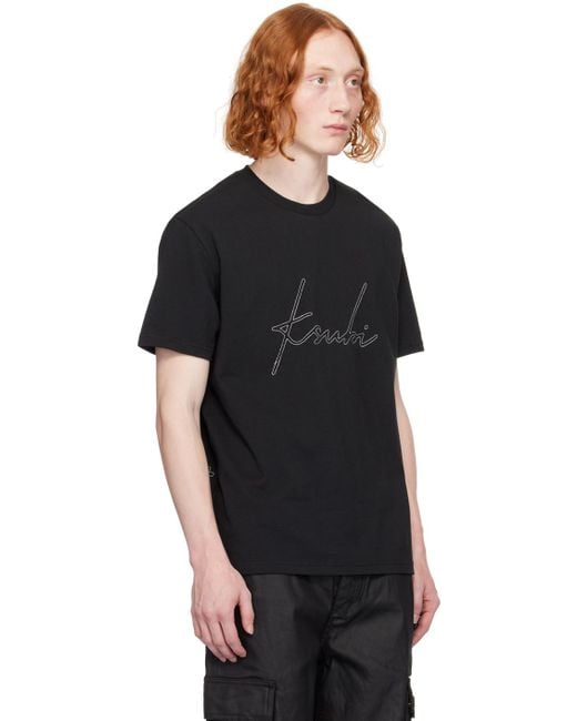 Ksubi Black Skripture Kash T-shirt for men