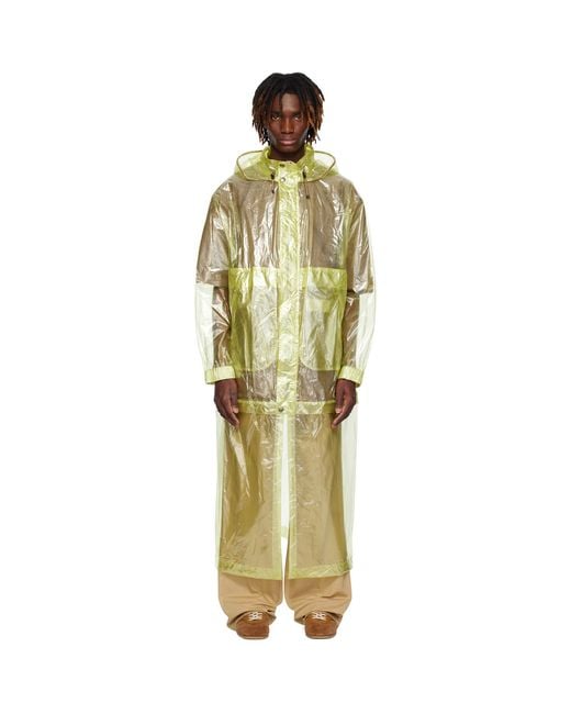 Dries Van Noten Multicolor Sheer Taffeta Coat for men