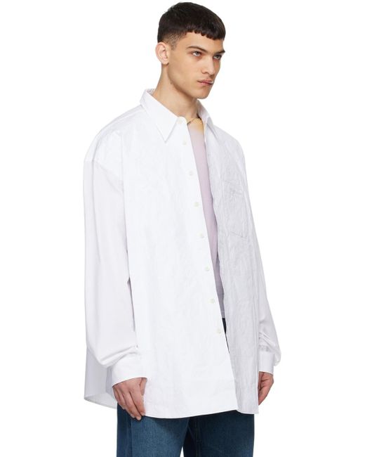Y. Project White Scrunched Shirt for men