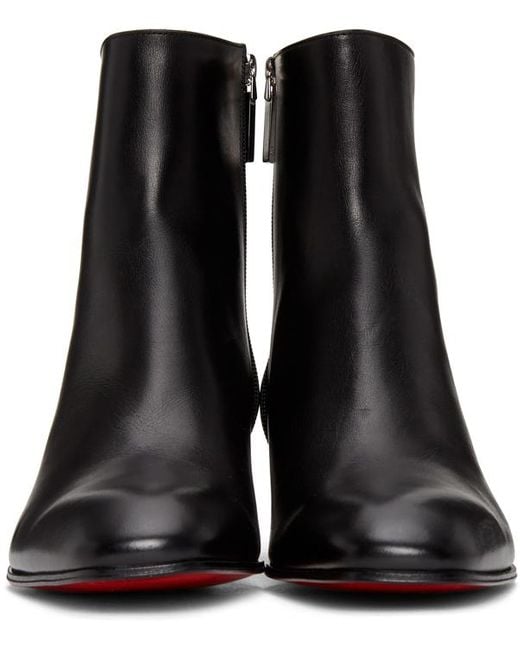Louboutin zipper boots 2025