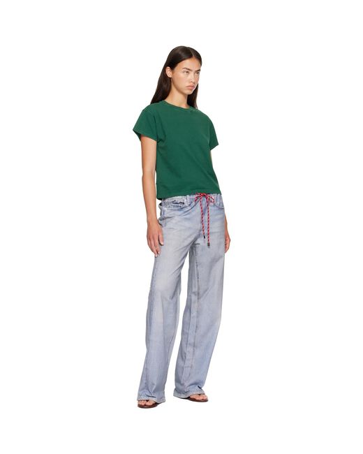 Rag & Bone Green Ragbone Kelly Washed Boxy T-shirt