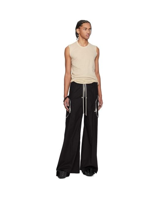 Rick Owens Black Off- Temple Basic Sl Tank Top for men