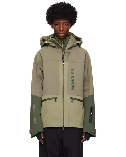 メンズ Moncler カーキ Fussen スキージャケット Multicolor
