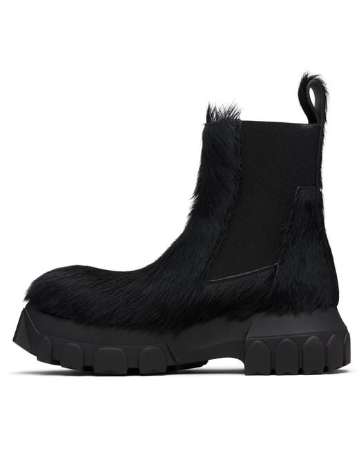 Rick Owens Black Concordians Beatle Bozo Tractors Boots