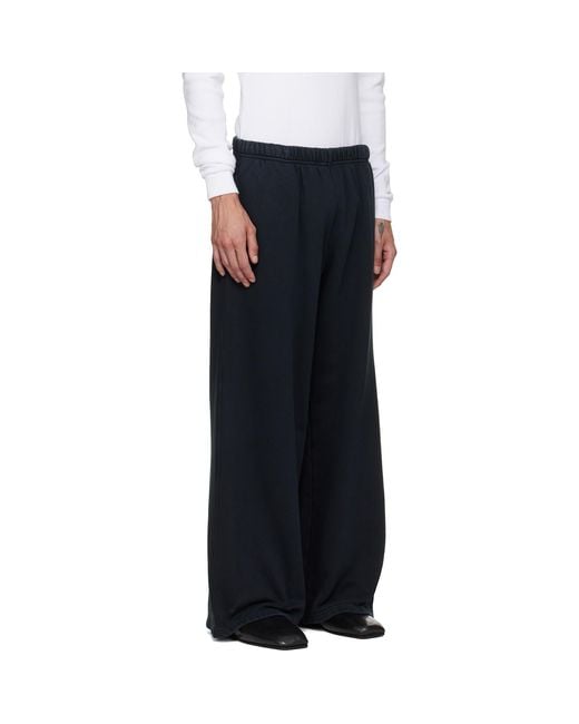 Les Tien Blue Heavyweight Party Sweatpants for men