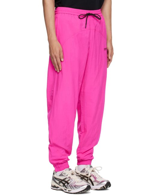 7 DAYS ACTIVE Pink Paneled Track Pants for men