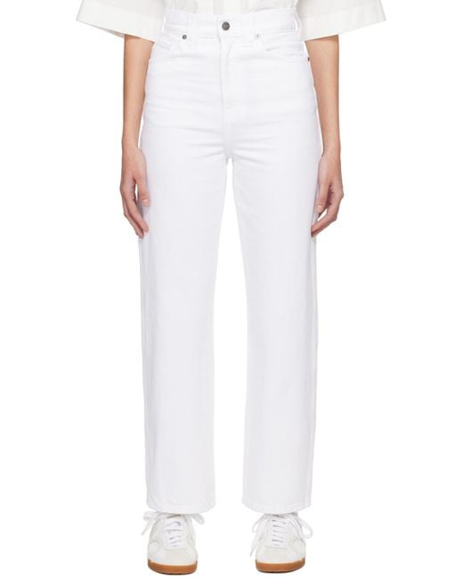 Khaite White 'the Shalbi' Jeans