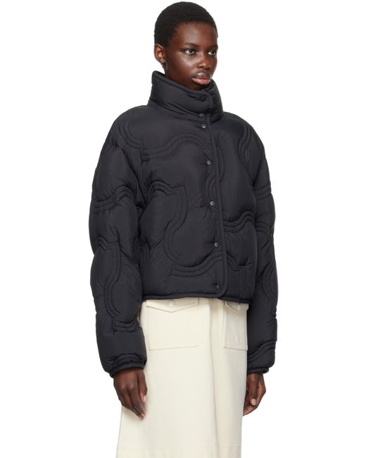 Moncler ネイビー Beryl ショート ダウンジャケット Blue