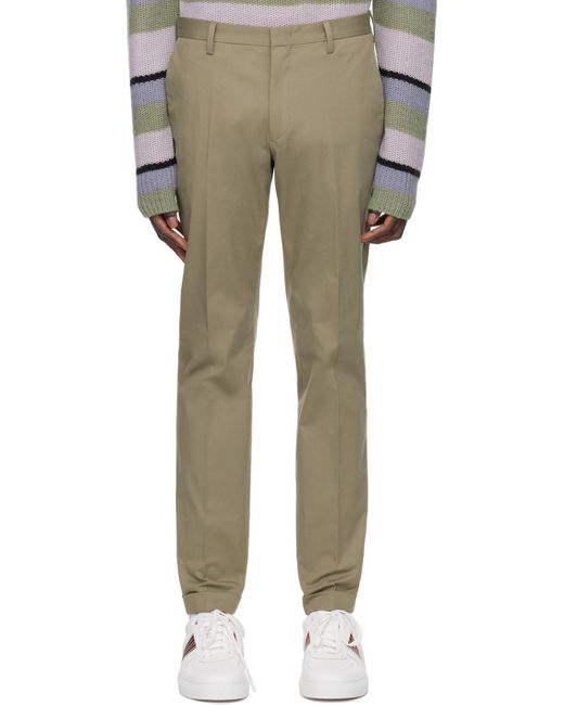 Paul Smith Natural Khaki Four-pocket Trousers for men