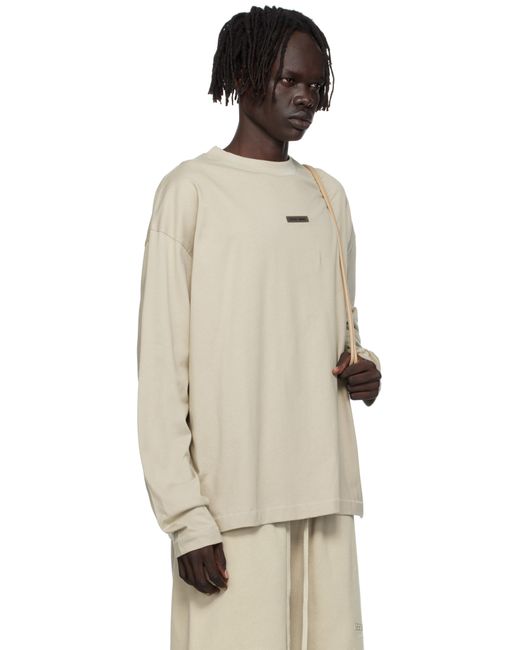 Fear Of God Natural Taupe Classic Fit Long Sleeve T-Shirt for men