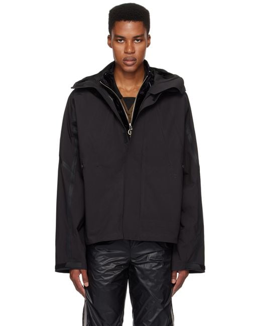 HELIOT EMIL Tranquil ボンバージャケット ブラック HELIOT EMIL SSENSE Exclusive Black Tranquil Bomber Jacket