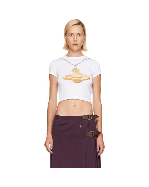 Vivienne Westwood White Orb Baby Peru T-Shirt