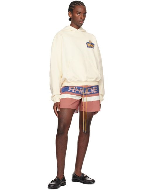 Rhude Multicolor Ssense Exclusive Off-white 'grand Cru' Hoodie for men