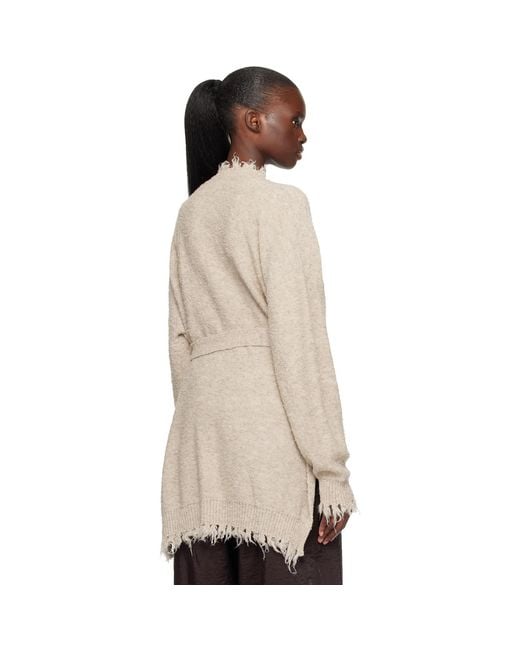 Lauren Manoogian Natural Fray Cardigan