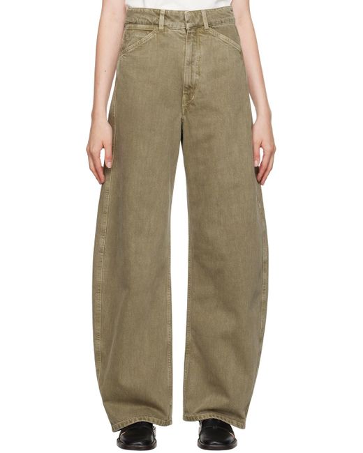 Lemaire ーン ハイウエスト カーブジーンズ ナチュラル | Lyst