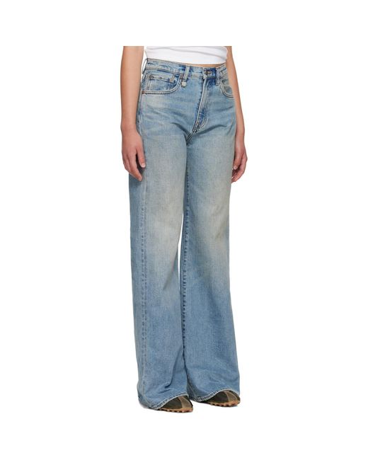 R13 Blue Straight Jeans