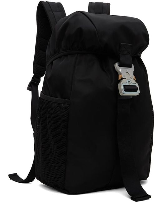 1017 ALYX 9SM Black Buckle Camp Backpack for men