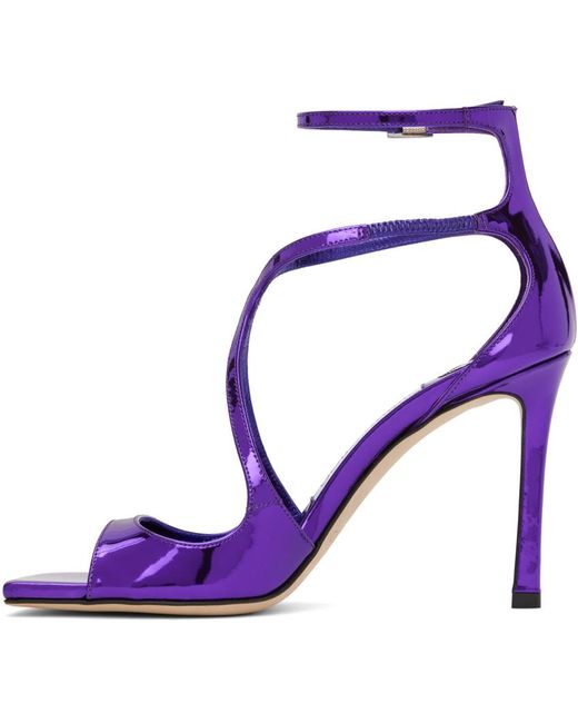 Jimmy Choo Purple Azia 95 Heeled Sandals