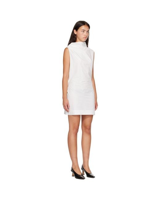 Khaite White Off- Astor Minidress