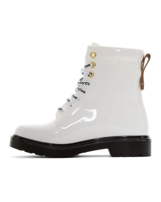 see by chloe white boots