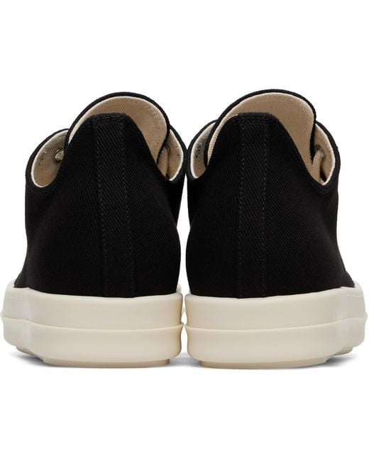 Rick Owens Black Tower Low Sneaks Sneakers