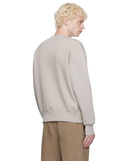 AMI Multicolor Gray Crewneck Sweatshirt for men