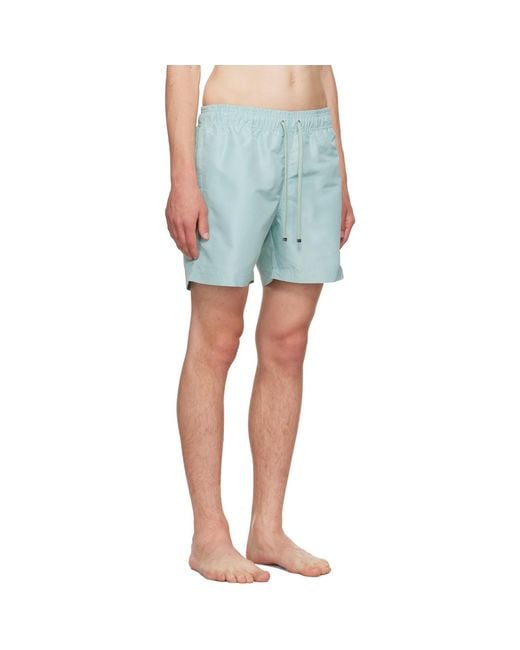 Amiri Blue Patch Swim Shorts for men