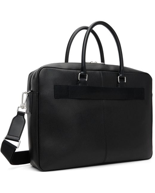 Lacoste Black Slim Computer Bag for men