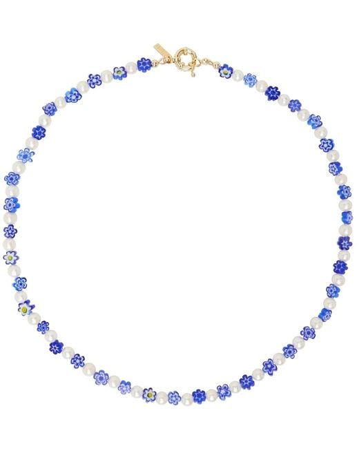 Eliou Pearl Corinna Necklace in Blue for Men - Lyst