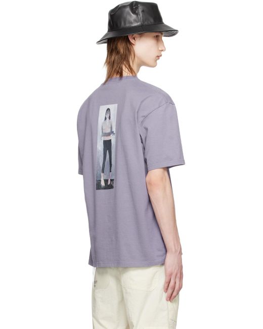 Undercover Purple Printed T-shirt for men