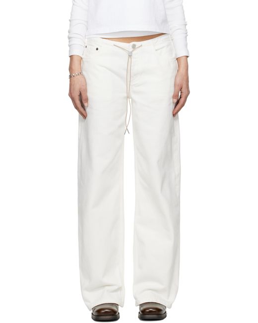 Still Here White Cool Jeans