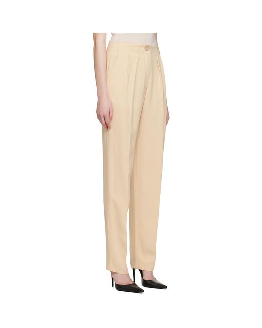 Maiden Name Natural Lila Trousers