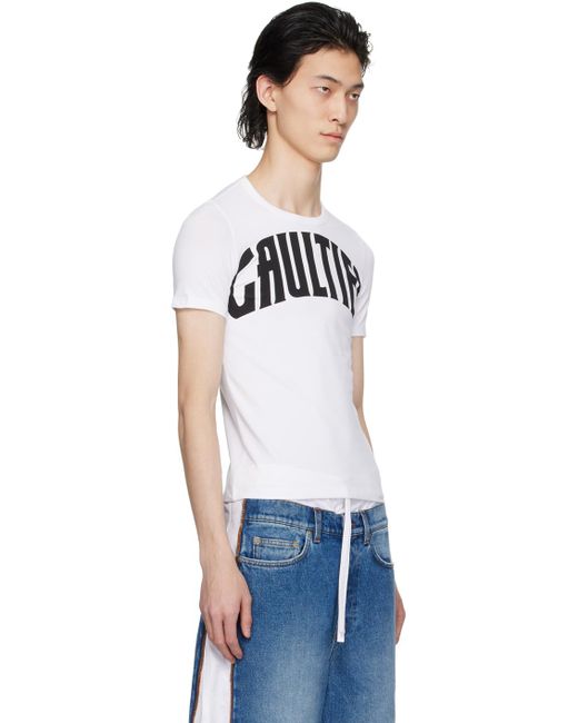 T-shirt blanc à logo - très gaultier Jean Paul Gaultier pour homme en coloris Black