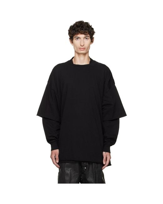 Rick Owens Black Tower Tommy Hustler Sweatshirt for men
