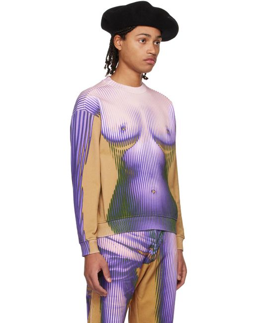 Y. Project Multicolor Tan Jean Paul Gaultier Edition Sweatshirt for men