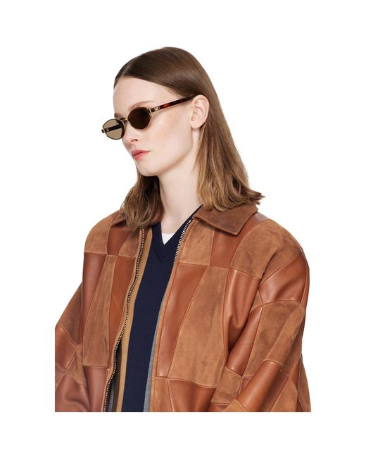 Fendi Brown Baguette Sunglasses