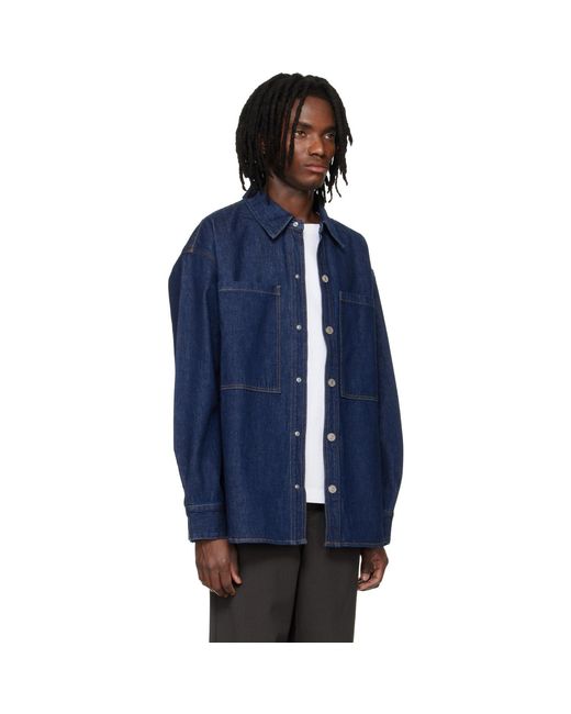 Agolde Blue Atticus Denim Shirt for men