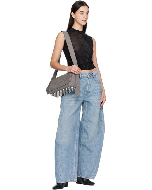 Alexander Wang グレー ミディアム Ricco フラップ バッグ