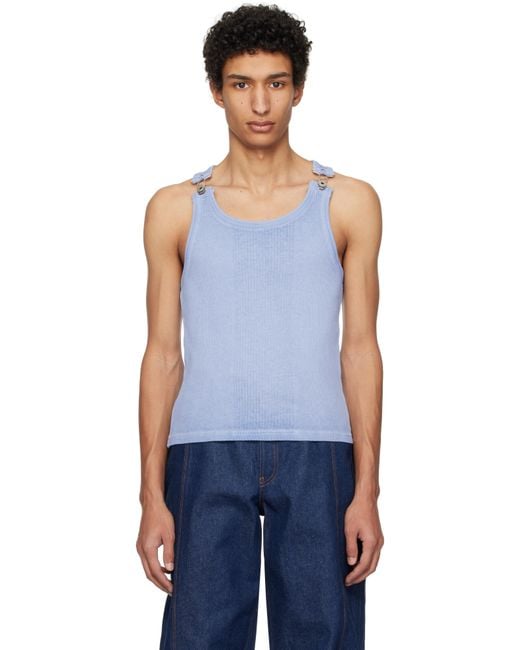 Jean Paul Gaultier 'The Straps' Tank Top in Blue for Men | Lyst
