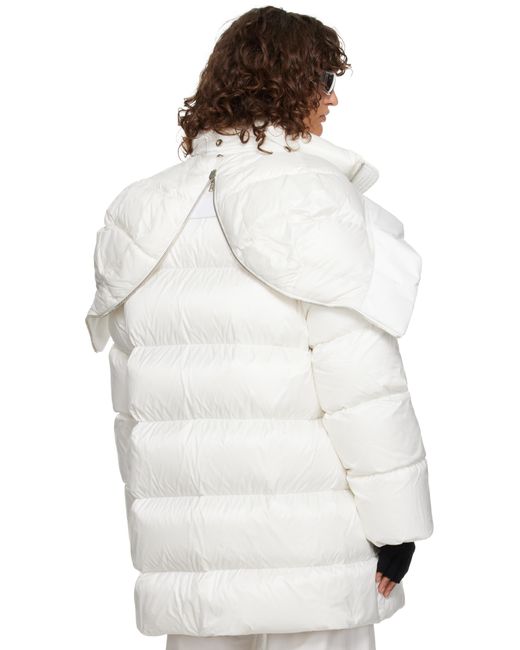 Rick Owens Moncler + オフホワイト Cyclopic フードジャケット White