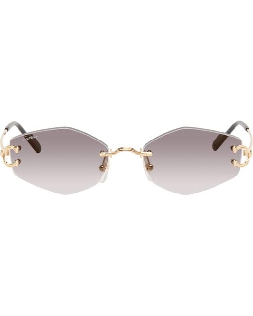Cartier Black Classic C Motif Sunglasses for men
