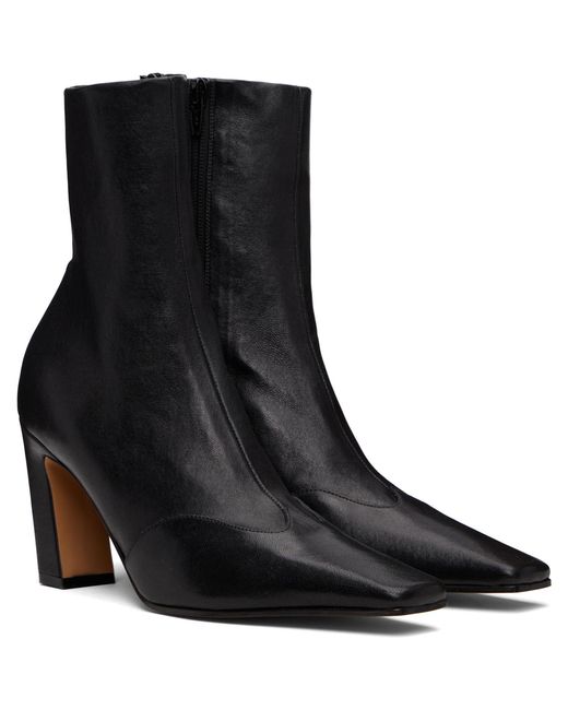 Khaite Black Nevada Stretch High Boots