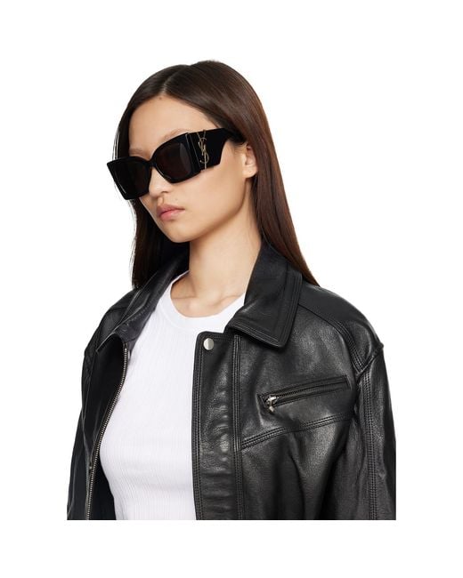 Saint Laurent Black M119 Blaze Sunglasses