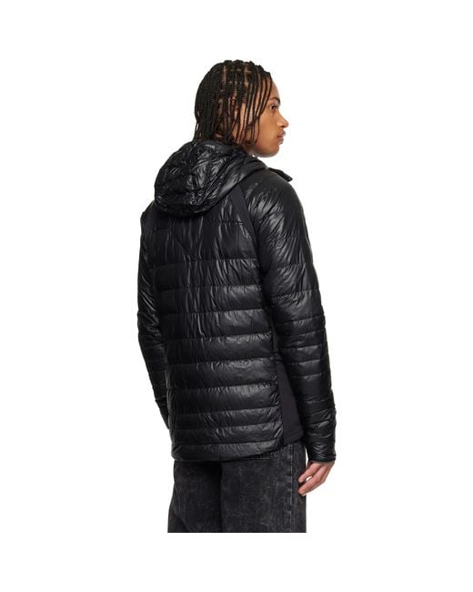 Canada Goose Black Hybridge Lite Hooded Down Jacket for men