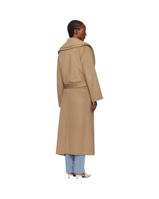 Rohe Black Signature Double-Faced Scarf Coat
