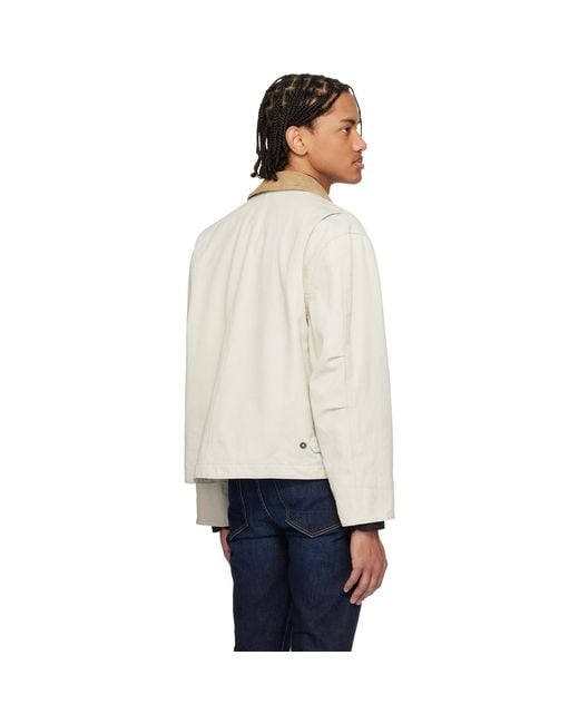 Tom Ford Black Tan Cotton Canvas Workwear Jacket for men