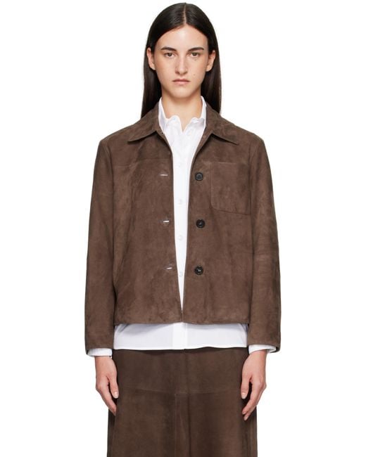 Max Mara Brown Cloe Suede Jacket