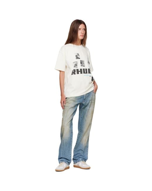 Rhude White Off- 'Winter 91 Rallye' T-Shirt